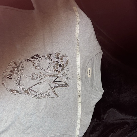 Zadig & Voltaire beaded sweatshirt, size small - Picture 10 of 12